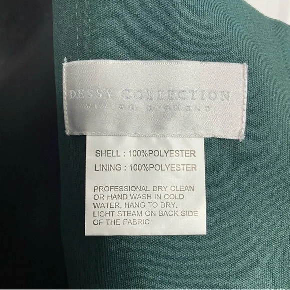 NWTDessy Collection Bustier Crepe Midi Dress w/ Adjustable Bow Straps Size 6